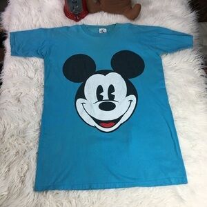 Vintage 90s Mickey & Co Mickey Mouse Graphic Turquoise Disney Y2K Streetwear